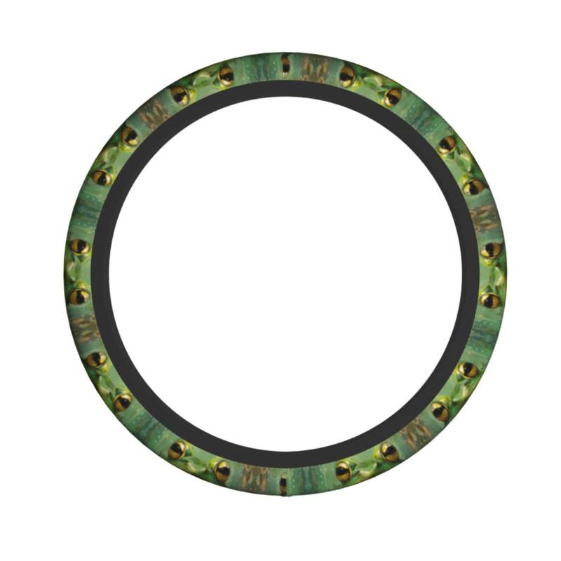 Universal-Lenkradbezug mit Frosch- und Regendruck, 38,1 cm Durchmesser, für Autos, SUVs und LKWs von GFXEDSAH