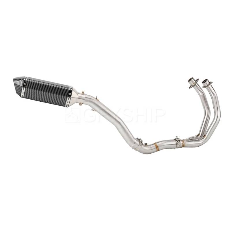 For Yamaha R7 2021-2023 YZF-R7 YZF R7 Motorrad Auspuff + Middle Link Pipe Abgaskrümmer (C) von GFYSHIP