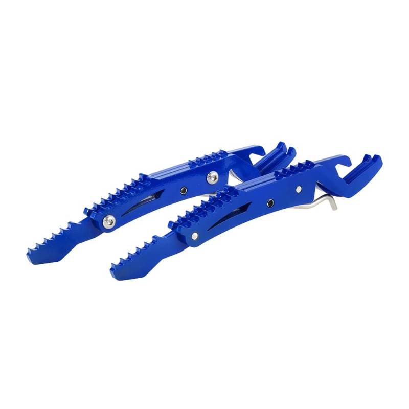 GFYSHIP Für Yamaha WR 250F/WR450F 2008-2023 Original-Fußrasten Cross Country Beifahrer-Fußrasten 1 Paar Motocross Hinterpedale aus Stahl und Edelstahl in Blau von GFYSHIP