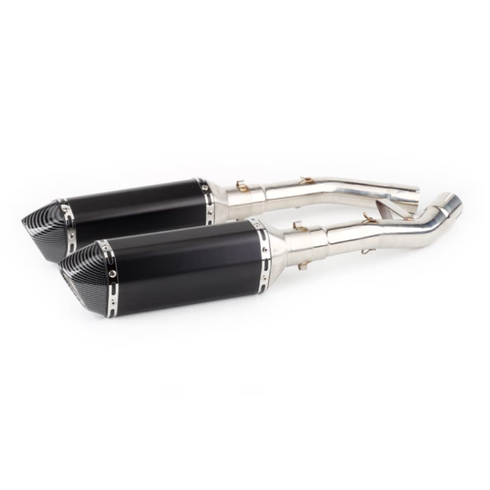 für Yamaha FJR 1300 2001-2020 FJR1300 Motorrad Auspuff Middle + Link Pipe Abgaskrümmer Abgasrohrleitungen (H) von GFYSHIP
