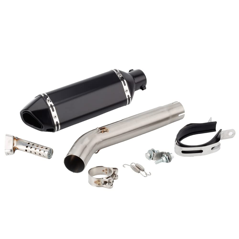 für Yamaha YZF600R Thundercat 600 1995-2007 FZR600 Genesis 1994-1996 YZF600 R YZF FZR 600 FZR600R Motorrad Auspuff Middle + Link Pipe Abgaskrümmer Abgasrohrleitungen (E) von GFYSHIP