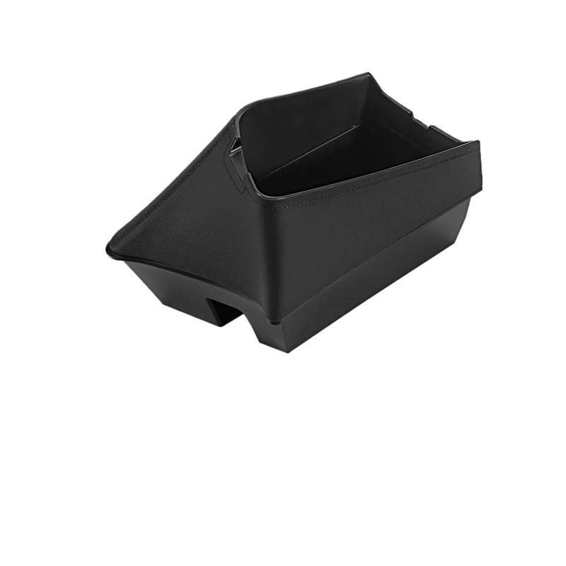 Auto Armlehnenbox Für B&MW X1 F48 X2 F39 2016-2021 LHD Auto Mittelsitz Armlehnenbox Konsolen Aufbewahrungsbox Organizer Ablage Innenausstattung(Schwarzes Leder) von GHAEKEBC