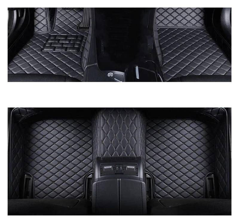 Autofußmatten Für Toyota Für Yaris Limousine 2007 2008 2009 2010 2011 2012-2013 Teppiche Fuß Autozubehör(Schwarz) von GHAEKEBC