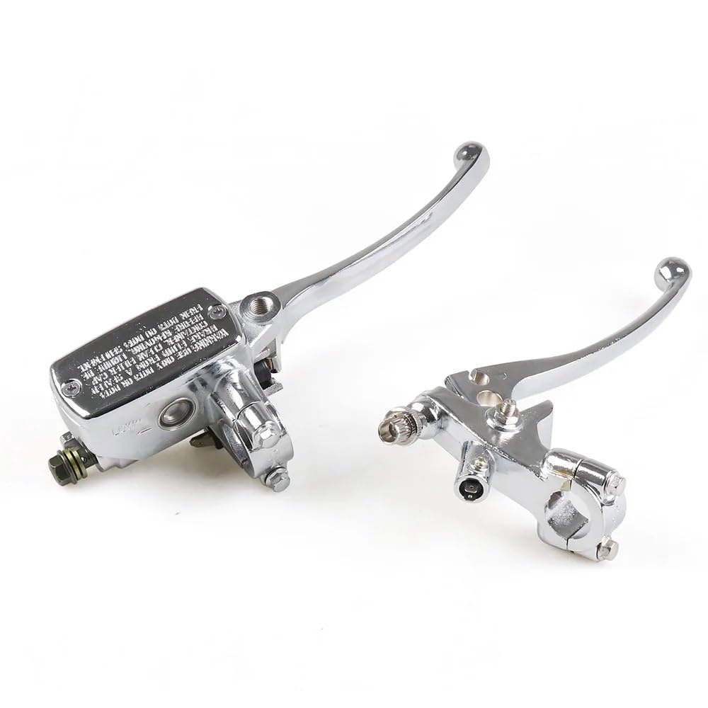 Motorradkupplungsgriff Für Universal Motorrad 7/8 "22MM Lenker Master Zylinder Hydraulische Bremse Control Mit Kupplung Hebel(Silver) von GHALSIEAV