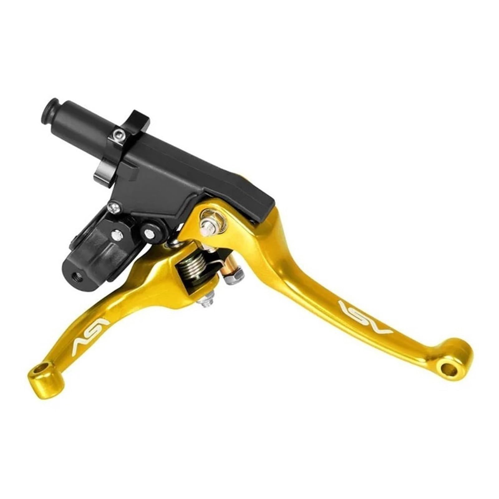 Motorradkupplungsgriff Für Universal XR50 Motorrad CNC Kupplung ASV Klapp Bremse Kupplung Hebel Set Pit Dirt Bike ATV Quad Motocross(Gold) von GHALSIEAV
