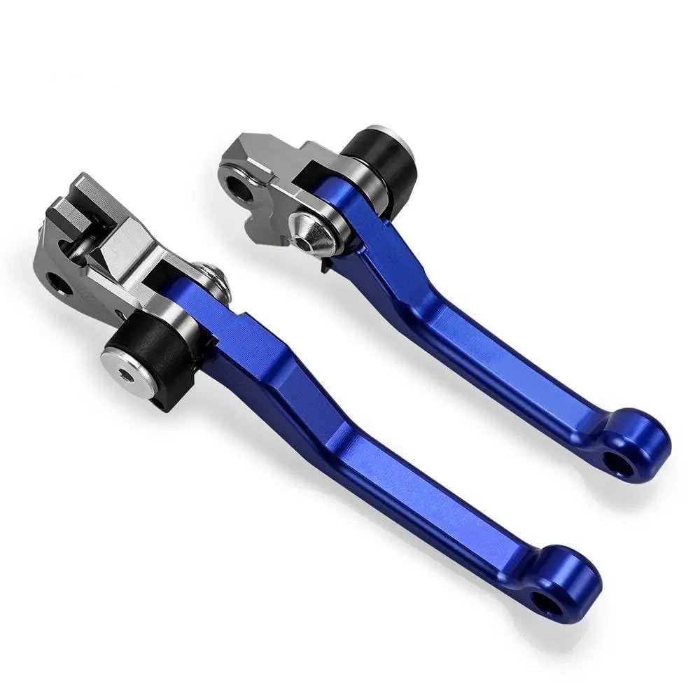 Motorradkupplungsgriff Für YZ250F 2009 2010-2020 2021 2022 YZ250 F Motocross Faltbare Pivot Dirt Bike CNC Bremse Kupplung Hebel Kabel Hebel Griff(Pair blue) von GHALSIEAV
