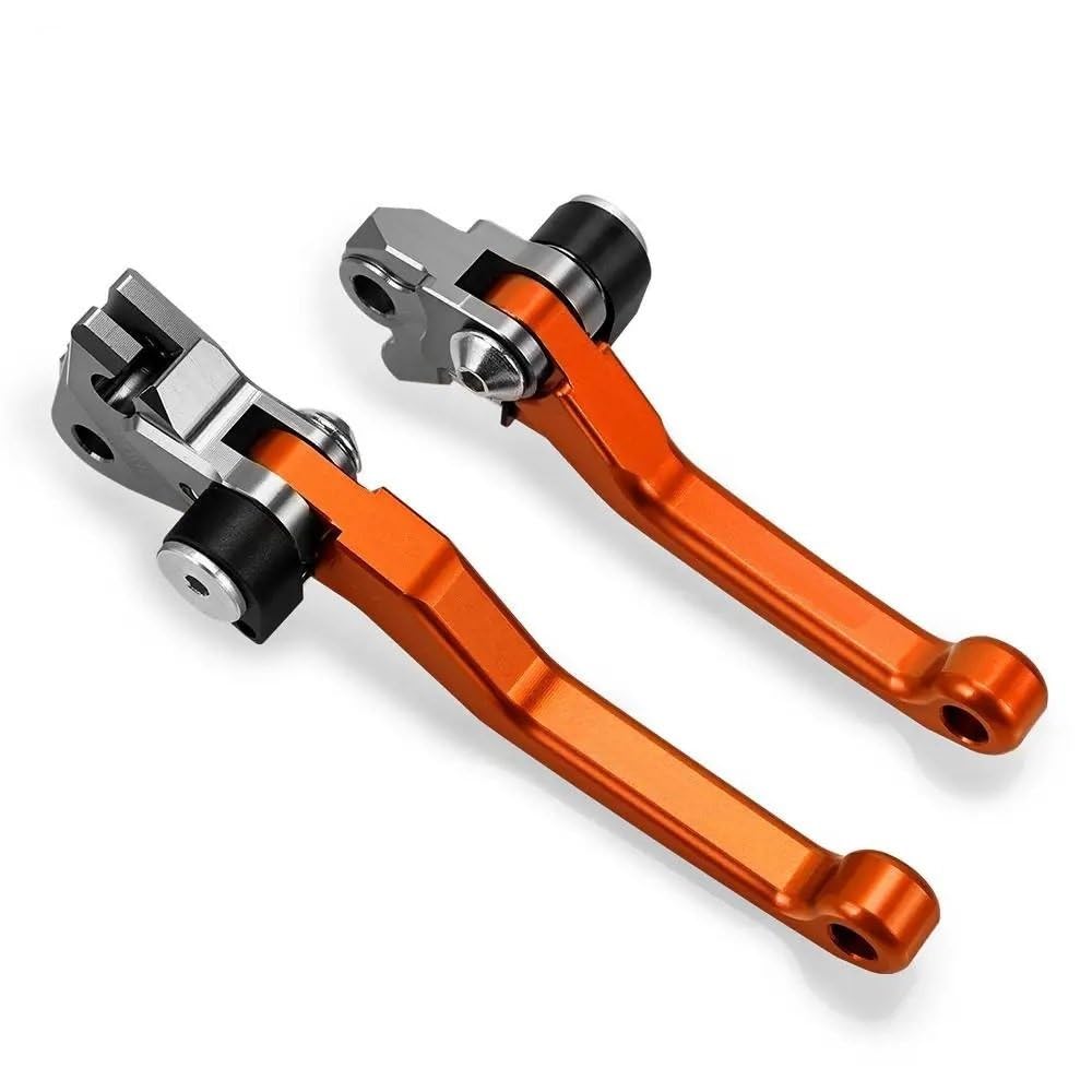 Motorradkupplungsgriff Für YZ250F 2009 2010-2020 2021 2022 YZ250 F Motocross Faltbare Pivot Dirt Bike CNC Bremse Kupplung Hebel Kabel Hebel Griff(Pair orange) von GHALSIEAV