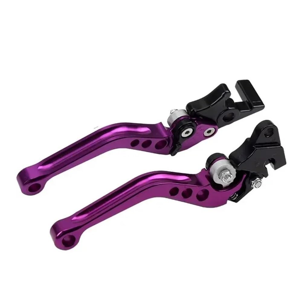 Motorradkupplungsgriff Motorrad Brems Griff Universal Motorrad Modifikation Motorrad Kupplung Trommel Bremshebel Griff(Purple) von GHALSIEAV
