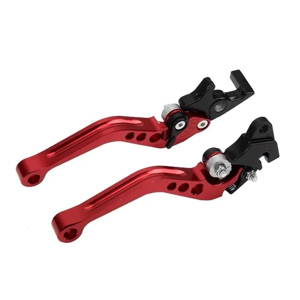 Motorradkupplungsgriff Motorrad Brems Griff Universal Motorrad Modifikation Motorrad Kupplung Trommel Bremshebel Griff(Red) von GHALSIEAV
