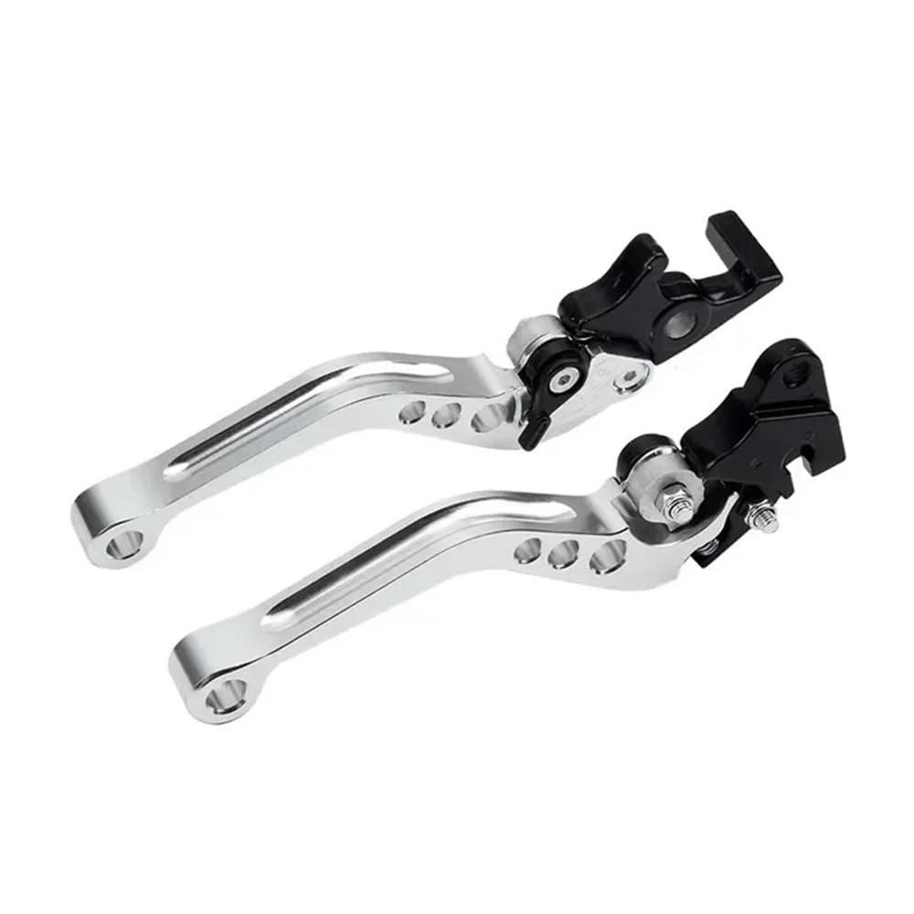 Motorradkupplungsgriff Motorrad Brems Griff Universal Motorrad Modifikation Motorrad Kupplung Trommel Bremshebel Griff(Silver) von GHALSIEAV