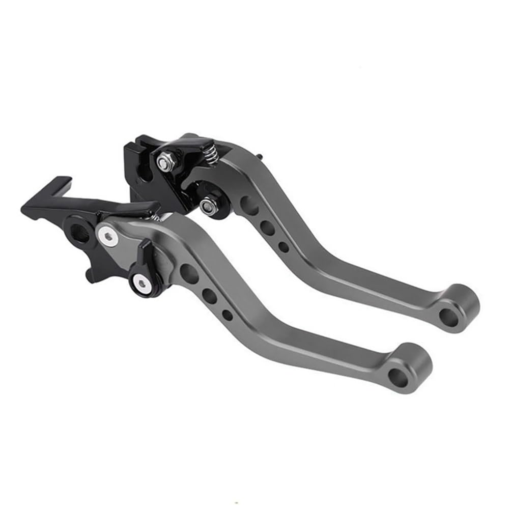 Motorradkupplungsgriff Universal CNC Legierung Motorrad Brems Griff Fit Motorrad Modifikation CNC Motorrad Kupplung Trommel Bremshebel Griff(Gray) von GHALSIEAV