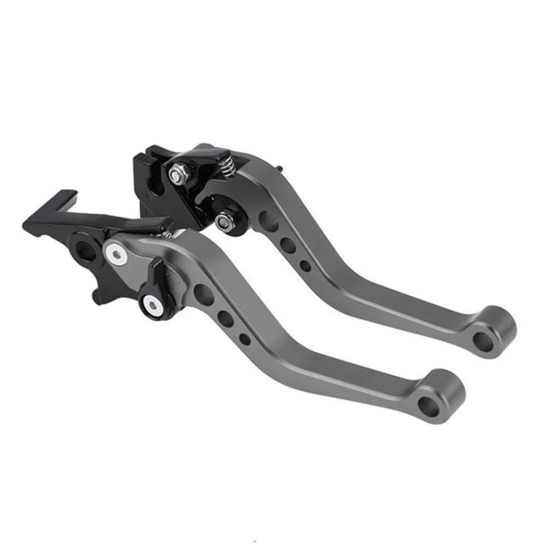 Motorradkupplungsgriff Universal CNC Legierung Motorrad Brems Griff Fit Motorrad Modifikation CNC Motorrad Kupplung Trommel Bremshebel Griff(Gray) von GHALSIEAV
