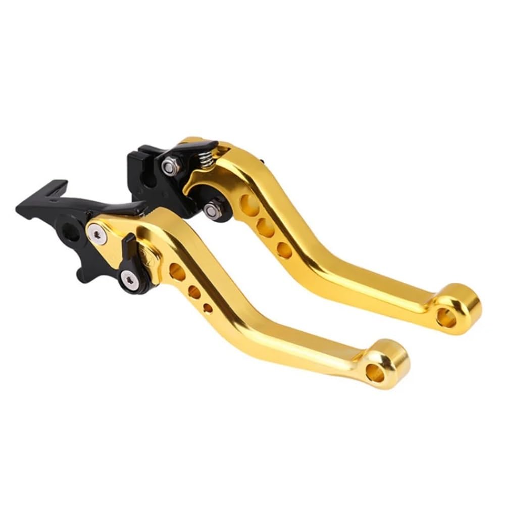 Motorradkupplungsgriff Universal Für Motorrad CNC Legierung Motorrad Brems Griff Modifikation Motorrad Kupplung Trommel Bremshebel Griff(Gold) von GHALSIEAV