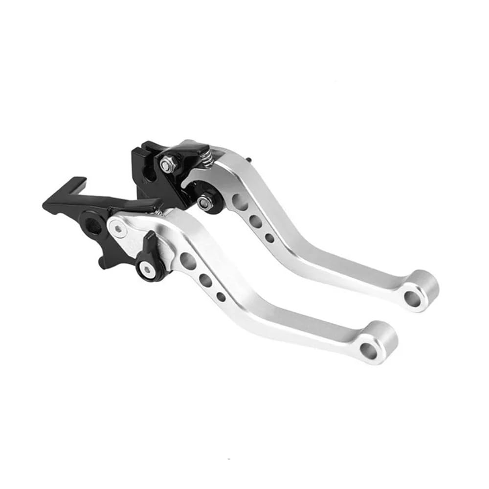 Motorradkupplungsgriff Universal Motorrad Bremshebel Motorrad Zubehör Modifizierte Einstellbare Handhebel(Silver) von GHALSIEAV