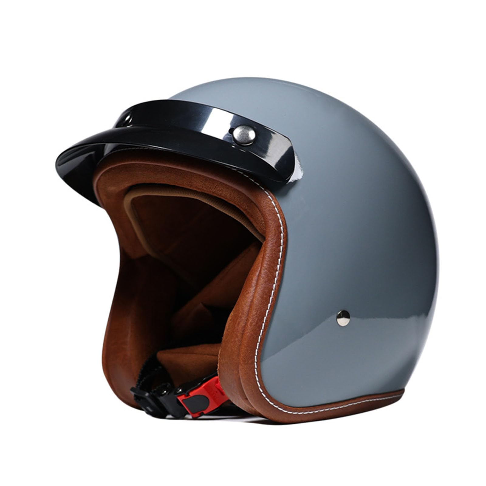 Leichter Jethelm, Modischer Retro-personalisierter Motorradhelm Für Herren Und Damen, Ganzjahreshelm, Helm Für Cruiser, Helikopter, Pilotenhelm, Fahrrad-Reithelm Mit ECE-Zulassung Leichter Jethelm, Modischer Retro-personalisierter Motorradhelm Für Herren Und Damen, Ganzjahreshelm, Helm Für Cruiser, Helikopter, Pilotenhelm, Fahrrad-Reithelm Mit ECE-Zulassung von GHHTHEN