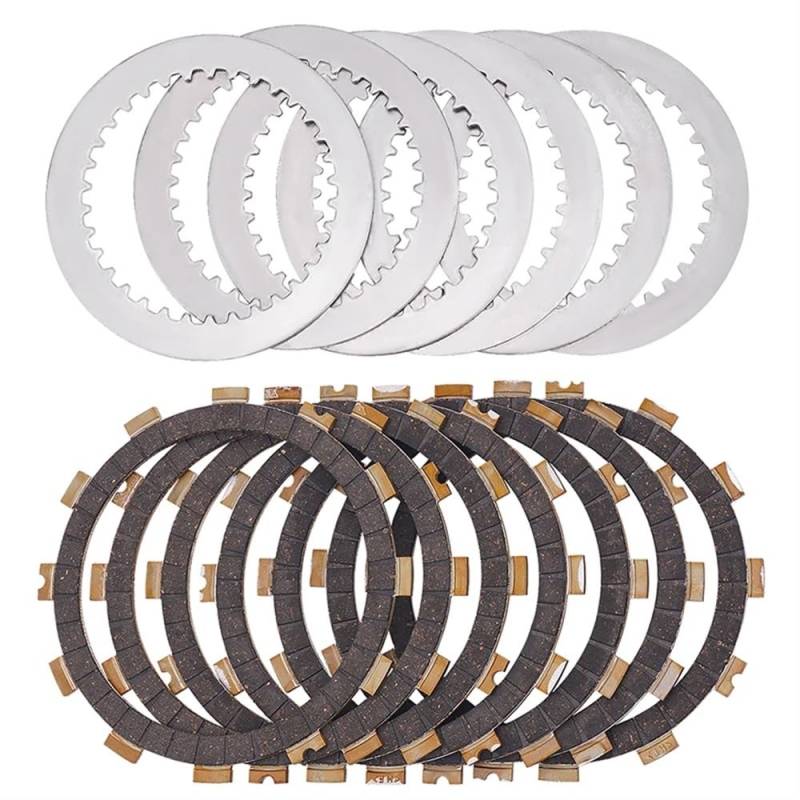 Clutch-Reibungsplatten und Stahlplattenkit kompatibel mit KX125 KX 125 1997-2008 Modelle Teilenummer 13088-1102 13088-1057 13089-013 Motorradteile(A -BAKELITE KIT) von GHJtRs