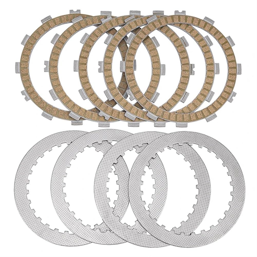 Kupplungsplatten und Stahl-Reibungsscheiben-Kit kompatibel mit ER250 Z250 EX250 Models Motorradteile Teile Nummer 13088-0558 13089-0021(A) von GHJtRs