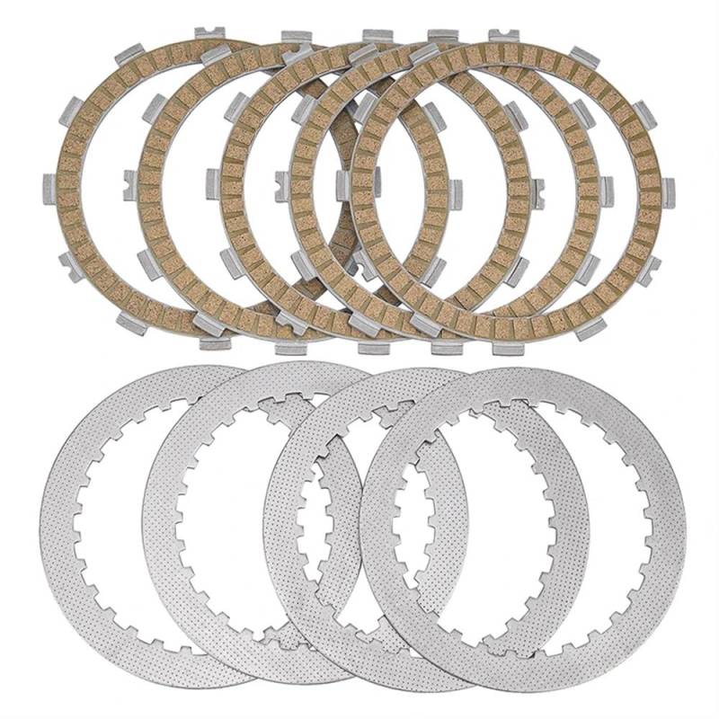 Kupplungsplatten und Stahl-Reibungsscheiben-Kit kompatibel mit ER250 Z250 EX250 Models Motorradteile Teile Nummer 13088-0558 13089-0021(A) von GHJtRs