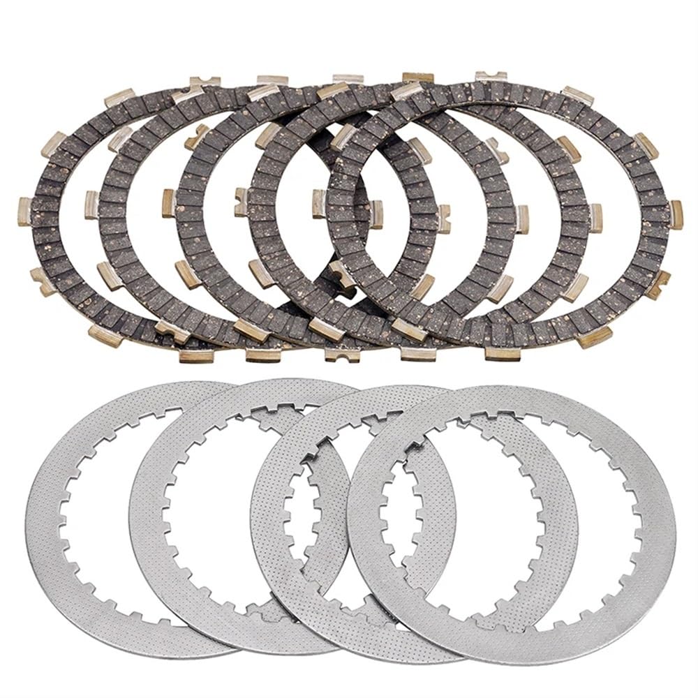 Kupplungsplatten und Stahl-Reibungsscheiben-Kit kompatibel mit ER250 Z250 EX250 Models Motorradteile Teile Nummer 13088-0558 13089-0021(B) von GHJtRs