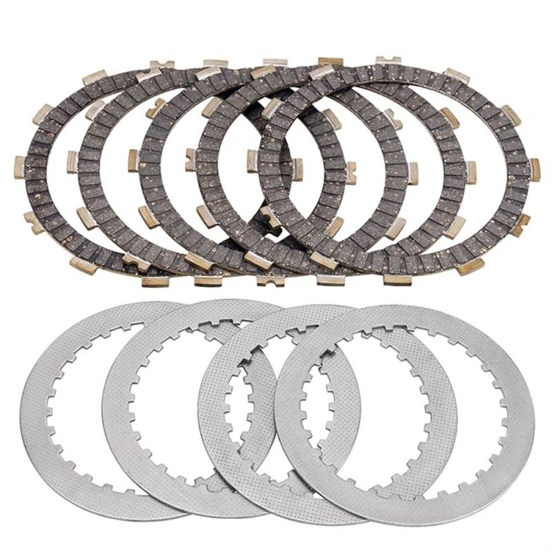 Kupplungsplatten und Stahl-Reibungsscheiben-Kit kompatibel mit ER250 Z250 EX250 Models Motorradteile Teile Nummer 13088-0558 13089-0021(B) von GHJtRs