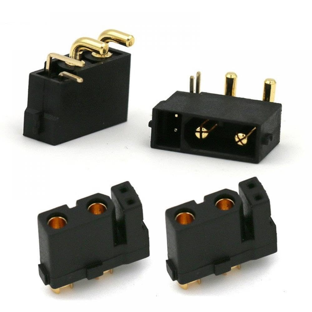 XT30 Stecker 5 10 20 Paare Männlich Weiblich Überzogene Stecker Mit Pin Kompatibel mit RC Drone Flugzeug Auto Boot Kompatibel XT30PW(10 PAIRS) von GHJtRs