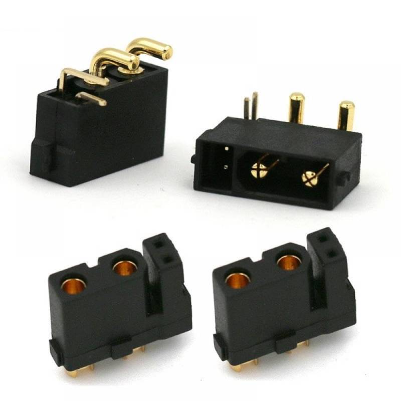 XT30 Stecker 5 10 20 Paare Männlich Weiblich Überzogene Stecker Mit Pin Kompatibel mit RC Drone Flugzeug Auto Boot Kompatibel XT30PW(10 PAIRS) von GHJtRs