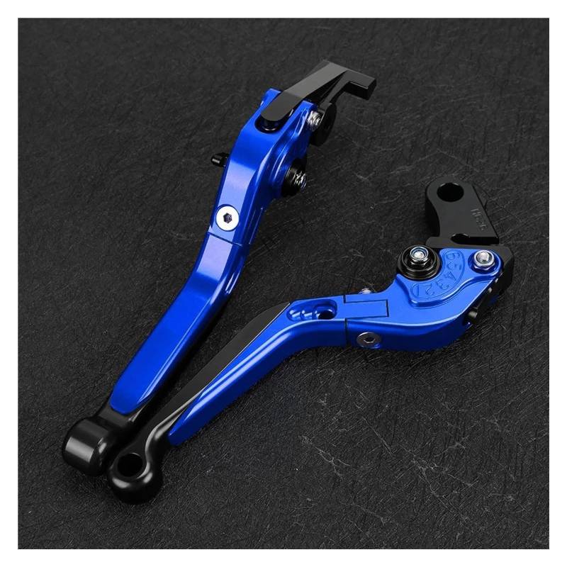 Brems Kupplungshebel FÜR Suzuki FÜR GSX1400 FÜR GSX 1400 2001-2016 2015 2014 Motorradzubehör CNC Einstellbare Kupplung Bremshebel Lenker Griffe Enden Brems und Kupplung shebel(Blue) von GHTOITW