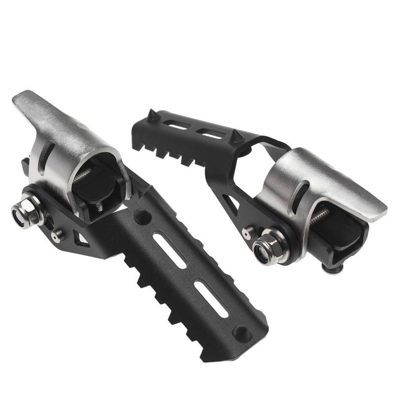 GIDIBII Motorcycle Highway Front Foot Pegs Compatible with BMW R1200GS LC 2013-2017 /Triumph Tiger Explorer (Black） von GIDIBII