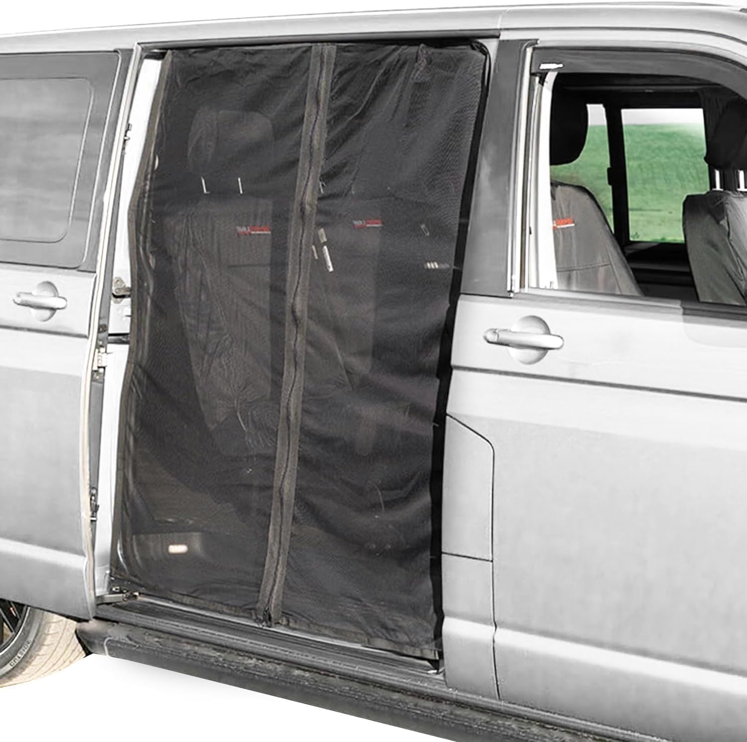 GINGER TECH Van Sliding Door Magnetic Fly Screen Black Mesh Mosquito Net Sun Protection with Zip, Car Camping Net, Tailgate Shade, for Caravan, Motorhome, Camper, Side DOO (XL 175 * 150cm) GINGER TECH Van Sliding Door Magnetic Fly Screen Black Mesh Mosquito Net Sun Protection with Zip, Car Camping Net, Tailgate Shade, for Caravan, Motorhome, Camper, Side DOO (XL 175 * 150cm) von GINGER TECH