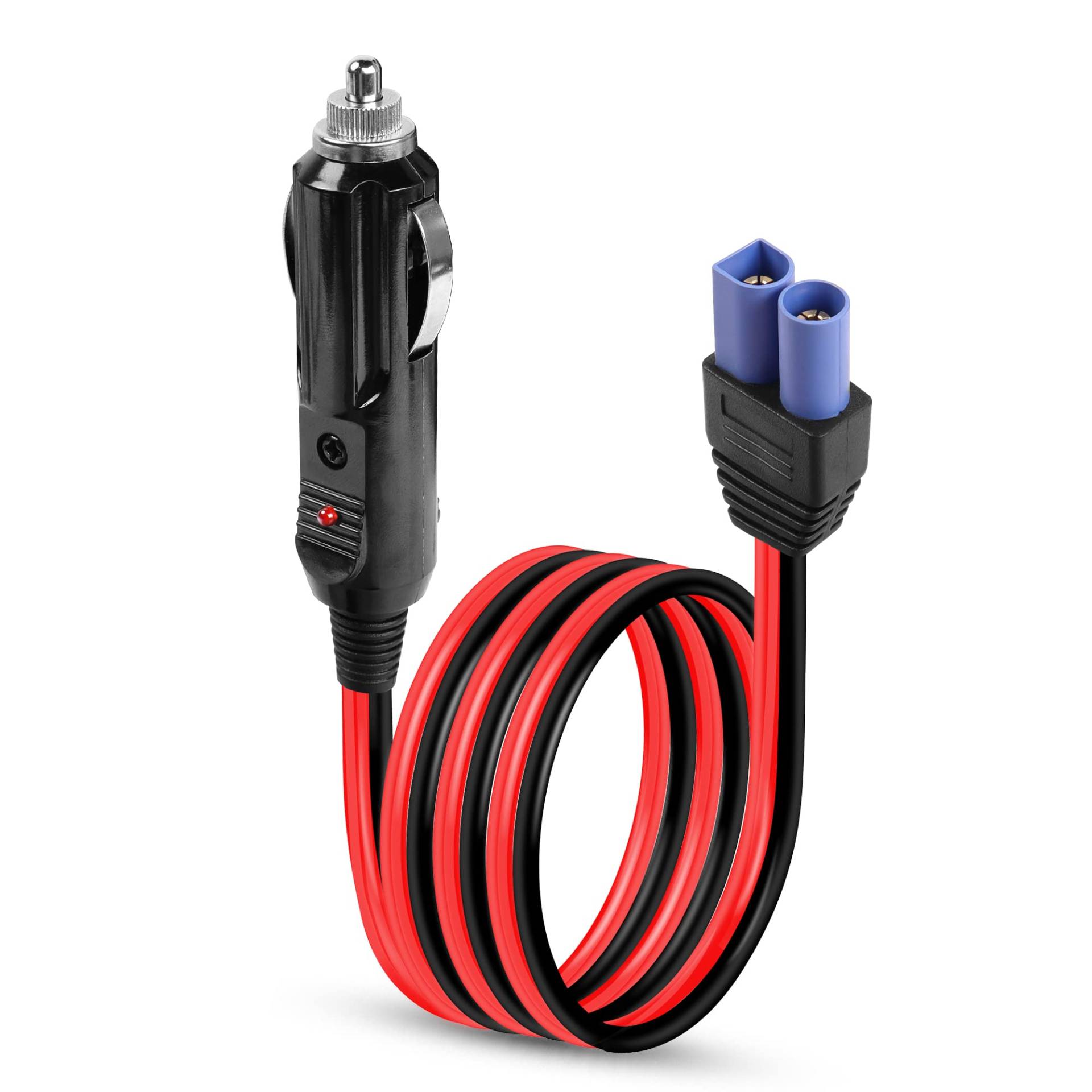 GINTOOYUN 14AWG-Zigarette leichter zum EC5-Stecker Kabel DC12/24 V Zigarette Leichter an EC5-Stecker Stromkabel für die Luftpumpe der Automobile,Automobilbatterie,UAV,Offroad-Fahrzeug (39,7 Zoll) von GINTOOYUN