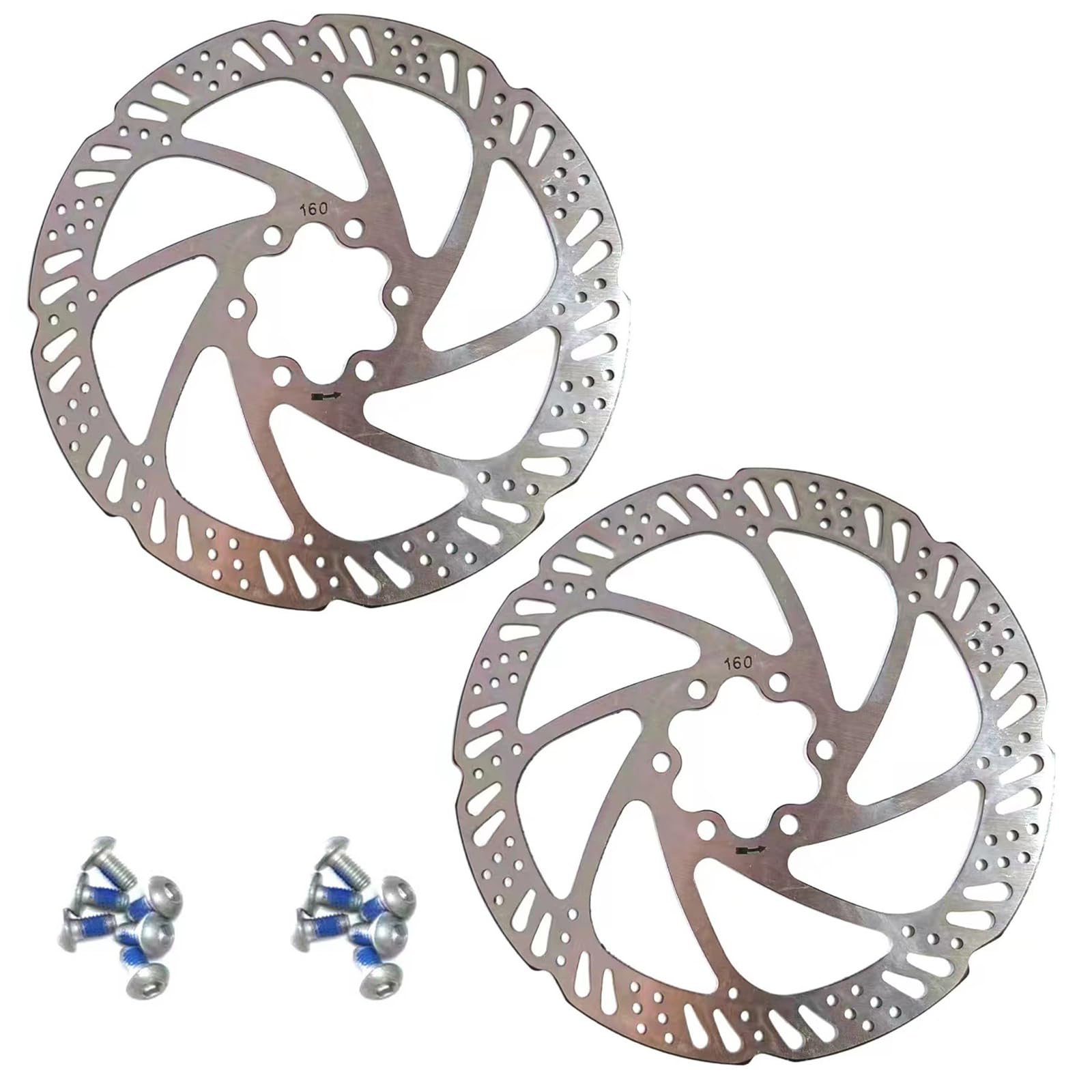 GIONAR 2 Stück Fahrrad Bremsscheiben,Scheibenbremse Fahrrad 160mm set, für Mountainbike, Rennrad, BMX und MTB GIONAR 2 Stück Fahrrad Bremsscheiben,Scheibenbremse Fahrrad 160mm set, für Mountainbike, Rennrad, BMX und MTB von GIONAR