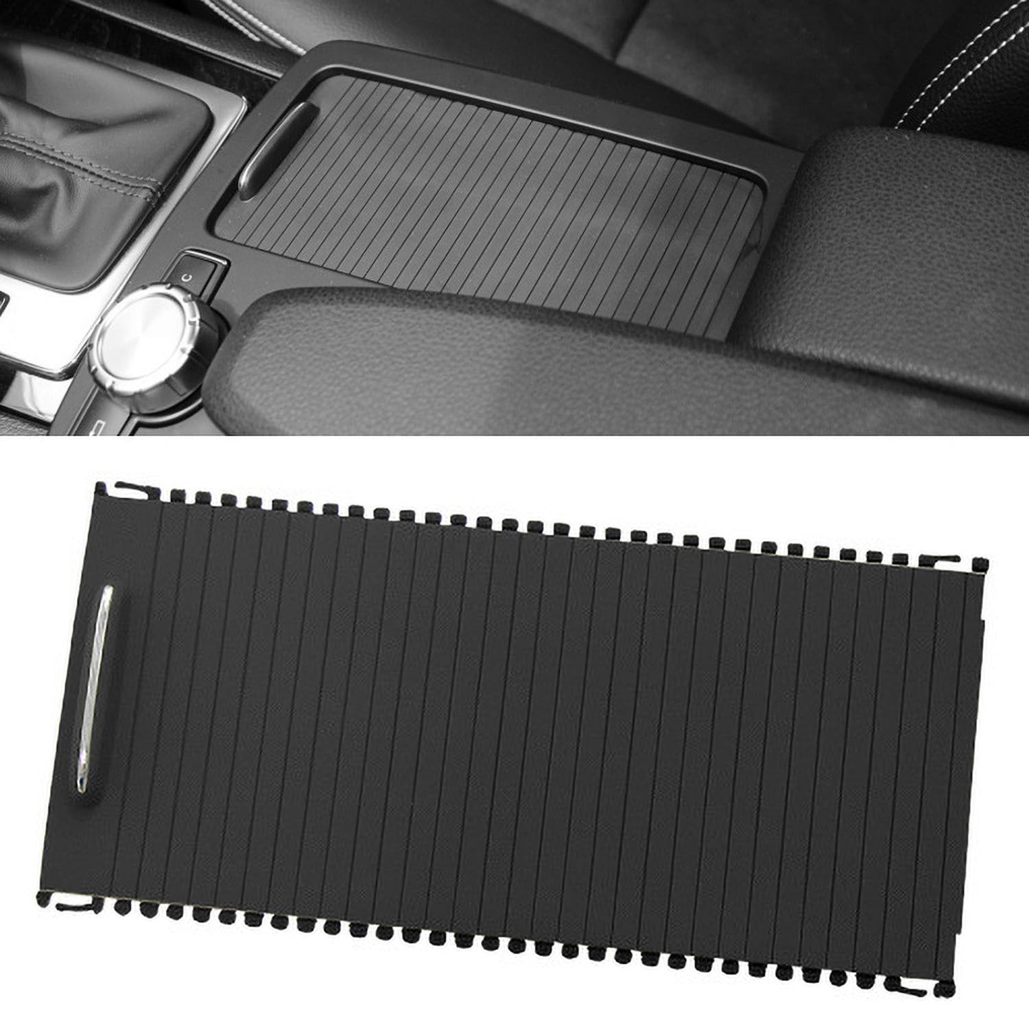 GIONAR Mittelkonsole Rollo Abdeckung Ersatz für Mercedes-Benz W204 S204 A207 W212 S212 C-Klasse E-Klasse, A20468076079051 GIONAR Mittelkonsole Rollo Abdeckung Ersatz für Mercedes-Benz W204 S204 A207 W212 S212 C-Klasse E-Klasse, A20468076079051 von GIONAR