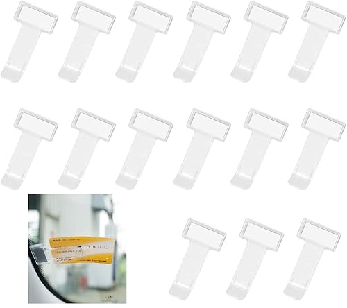 GIRAFEDA 15 Stück Parkausweis Halter Auto Ticket Clip Selbstklebend Parkscheinhalter Auto Tickethalter Transparent Parkausweishalter Windschutzscheibe Parkschein Halterung für Auto PKW Wohnmobile GIRAFEDA 15 Stück Parkausweis Halter Auto Ticket Clip Selbstklebend Parkscheinhalter Auto Tickethalter Transparent Parkausweishalter Windschutzscheibe Parkschein Halterung für Auto PKW Wohnmobile von GIRAFEDA