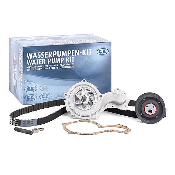 GK Wasserpumpe + Zahnriemensatz VW,AUDI,SEAT K980148D 026121005JX,068121005A,1031879 Wasserpumpe + Zahnriemenkit 95VW8503AA,026121005J,1036188 von GK
