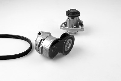 Gk Wasserpumpe + Keilrippenriemensatz [Hersteller-Nr. K980743A] für Opel, Saab von GK