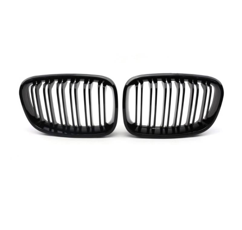 1 Paar Frontgrills, kompatibel mit BMW 1er F20 F21 2012–2018, glänzend schwarzer Nierengrill, Ersatz-Renngitter for die vordere Stoßstange(12-14 Gloss Black) von GKALSUEGE