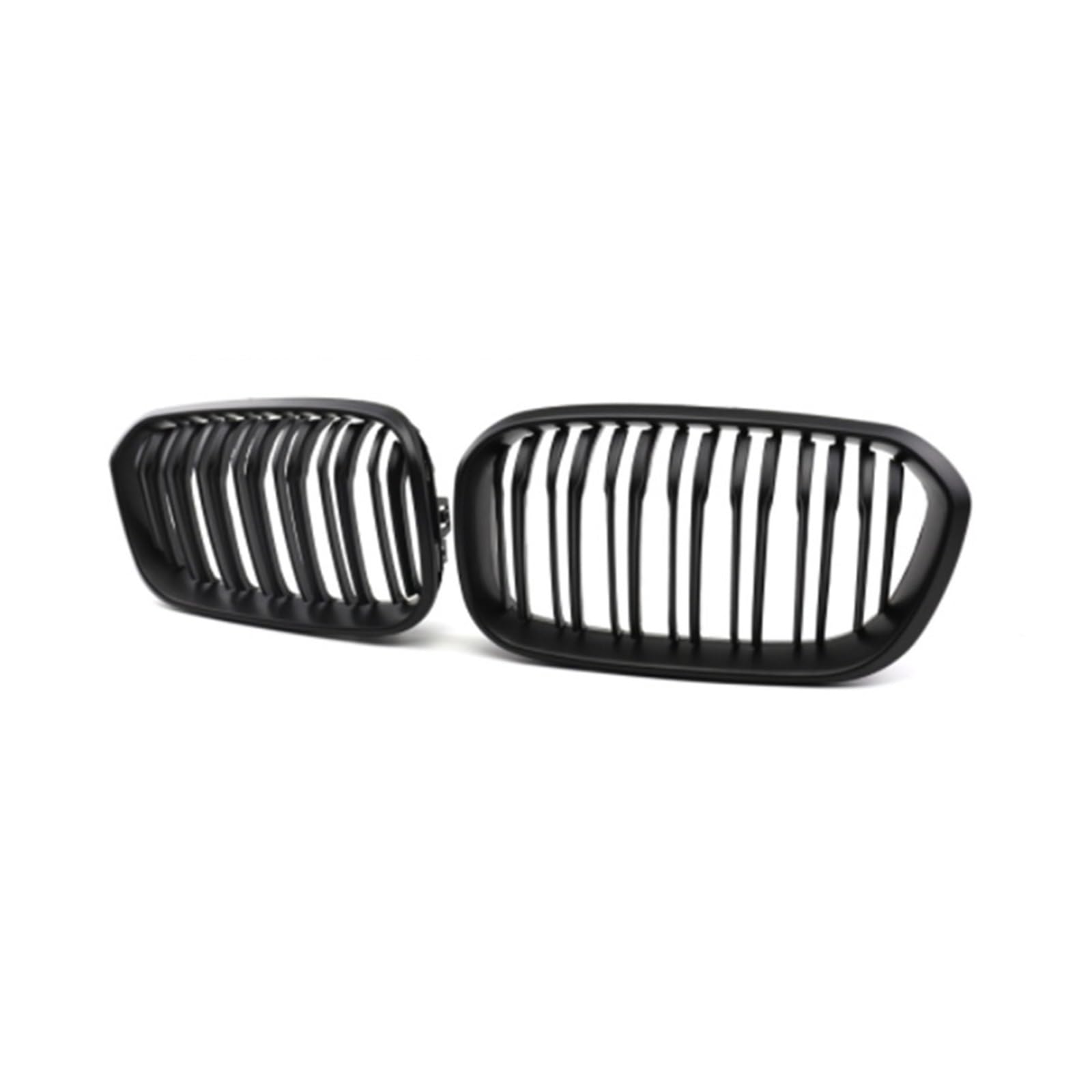 1 Paar Frontgrills, kompatibel mit BMW 1er F20 F21 2012–2018, glänzend schwarzer Nierengrill, Ersatz-Renngitter for die vordere Stoßstange(12-14 Matte Black) von GKALSUEGE