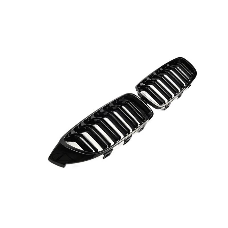 1 Paar Frontnieren-Sportgrill, Renngrill, Doppellamelle, kompatibel mit BMW F32 F33 F36 F82 420i 428i 435i M4 2014–2018, Auto-Styling(Gloss Black) von GKALSUEGE