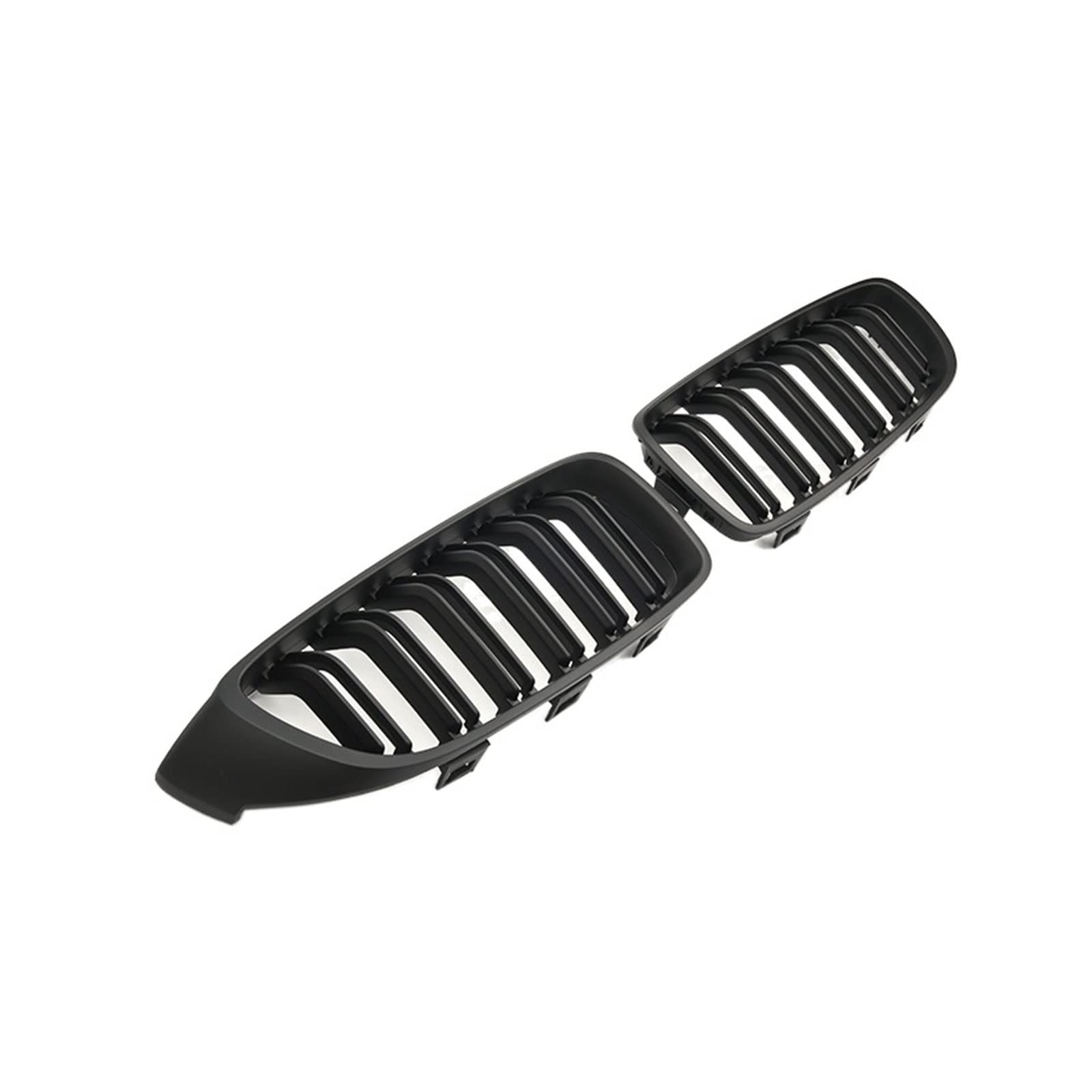 1 Paar Frontnieren-Sportgrill, Renngrill, Doppellamelle, kompatibel mit BMW F32 F33 F36 F82 420i 428i 435i M4 2014–2018, Auto-Styling(Matte Black) von GKALSUEGE