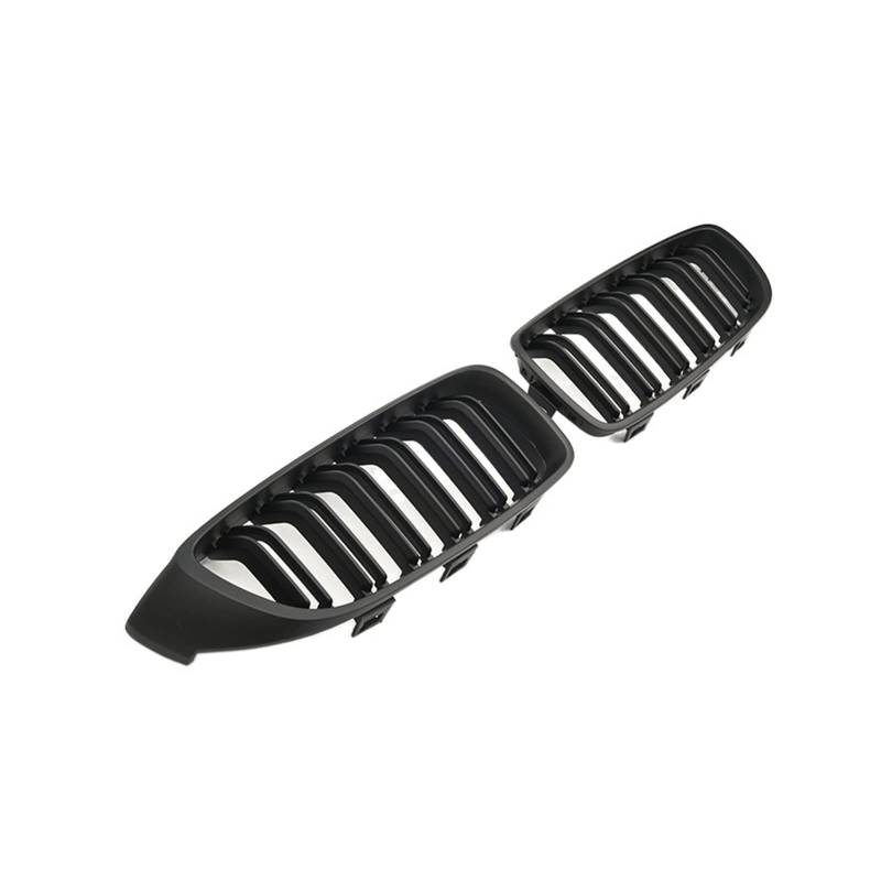 1 Paar Frontnieren-Sportgrill, Renngrill, Doppellamelle, kompatibel mit BMW F32 F33 F36 F82 420i 428i 435i M4 2014–2018, Auto-Styling(Matte Black) von GKALSUEGE