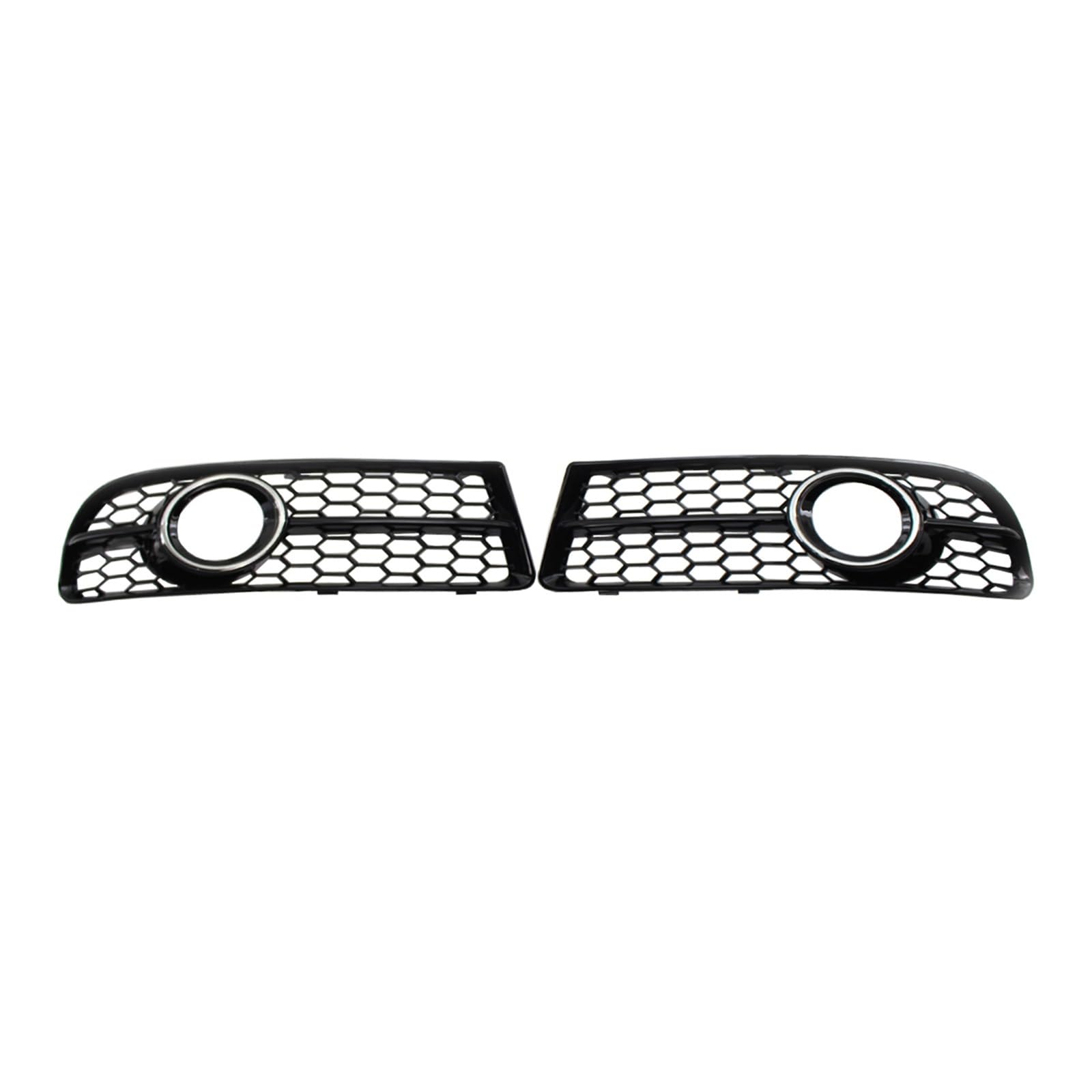 1 Paar Nebelscheinwerfer-Kühlergrillabdeckung, kompatibel mit Audi A4 B7/S4 B7/A4 2005–2008, Karosserieteile, Nebelscheinwerferrahmen, Autozubehör(Electroplating) von GKALSUEGE