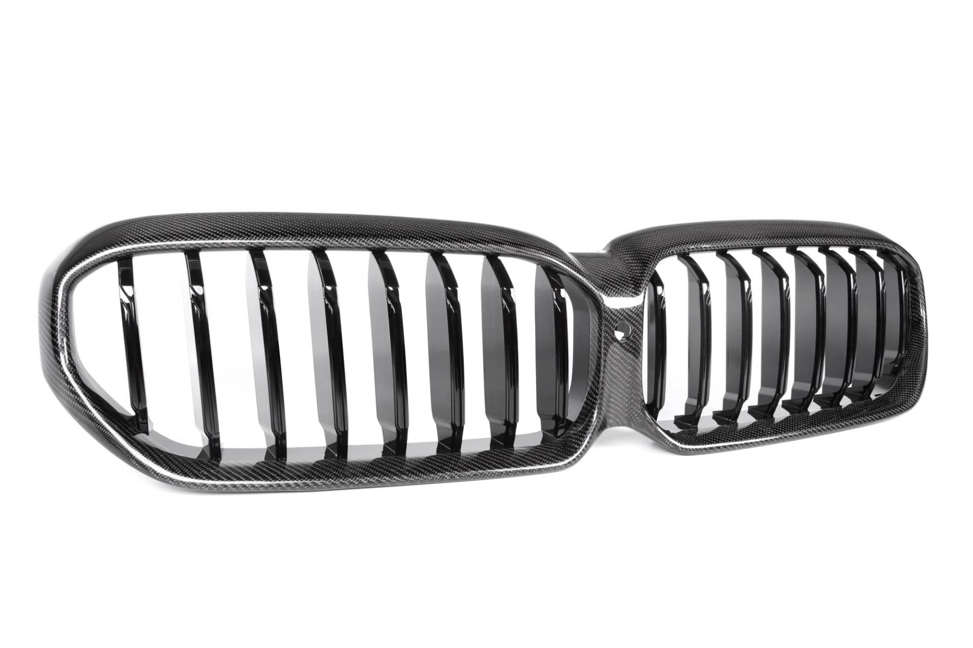2-Lamellen-Nierengrill aus Karbonfaser, kompatibel mit BMW 5er-Facelift G30 G31G38 F90 (M5) 2020 2021 2022, Stoßstangen-Renngitterhaube(1-Slat Carbon Fiber) von GKALSUEGE