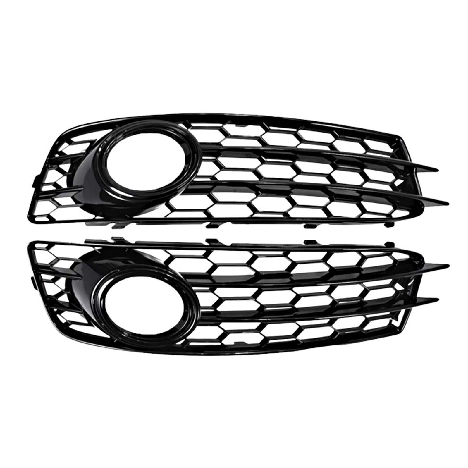 2 Stück ABS Auto Frontstoßstange Nebelscheinwerfer Lampengitter Grillabdeckung Netz Links Rechts 8P0807682 Kompatibel mit Audi A3 8P S-Line 2009-2012(Black Ring Sports) von GKALSUEGE