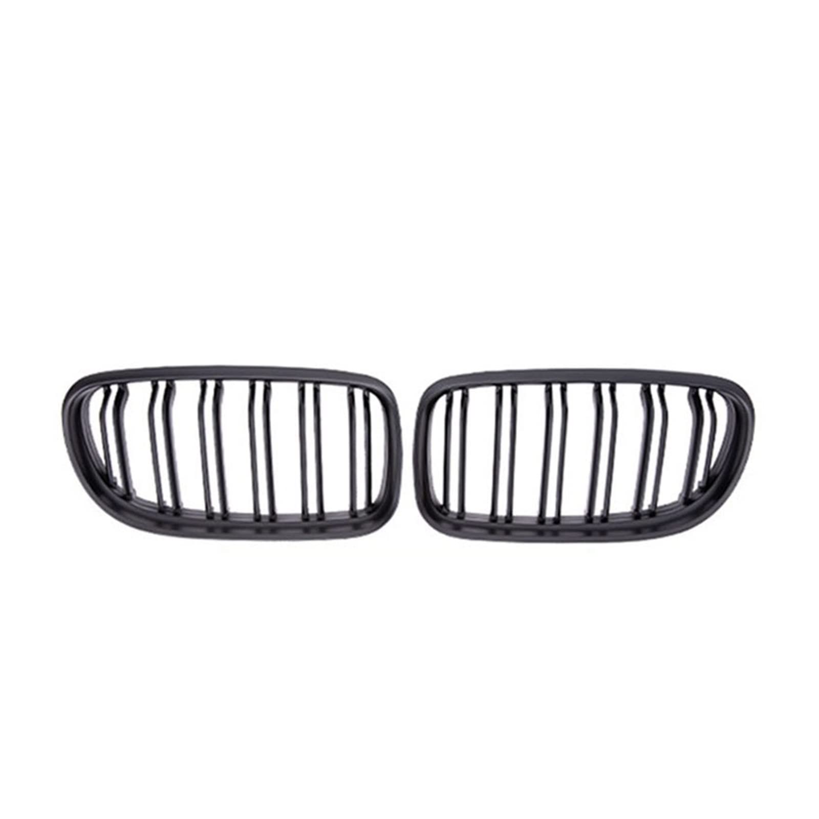 Auto-Frontgrill, schwarz glänzende Gitter mit doppellinigem Einlassgitter, kompatibel mit BMW 3er E90 E91 LCI Limousine Wagon 2009 2010 2011 2012(Matte Black) von GKALSUEGE