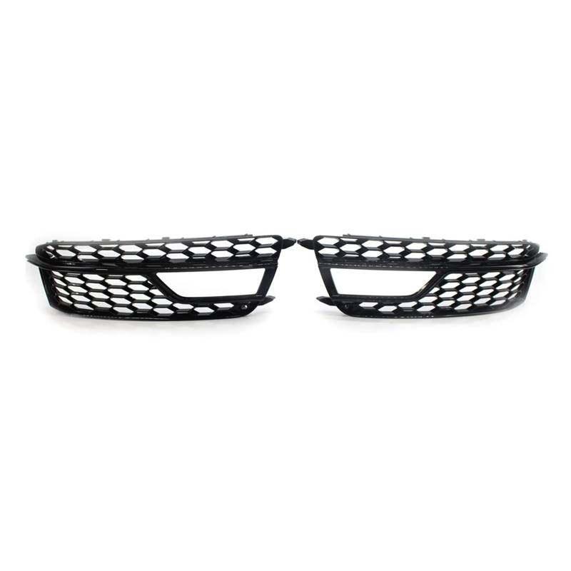Auto-Nebelscheinwerfer-Lampenabdeckung, Wabengrill, Stoßstangengrill, kompatibel mit Audi S5 A5 S-Lines Stoßstange 2013 2014 2015 2016 8T0807682M(Black) von GKALSUEGE