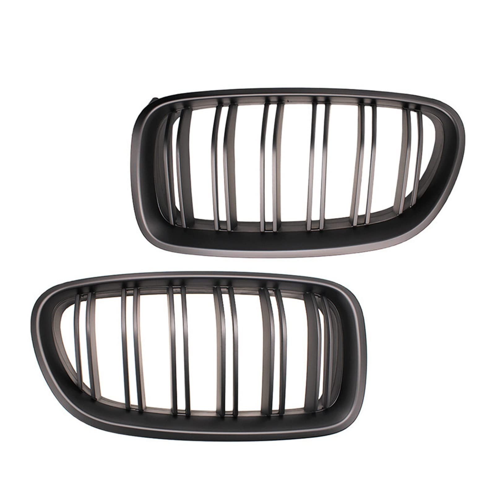 Auto-Nierengrill in Schwarz glänzend, Doppellamellen-Renngrill, kompatibel mit BMW 5er F10 F11 F18 520d 530d 540i 2010–2017, Ersatzteil(Matte Black) von GKALSUEGE