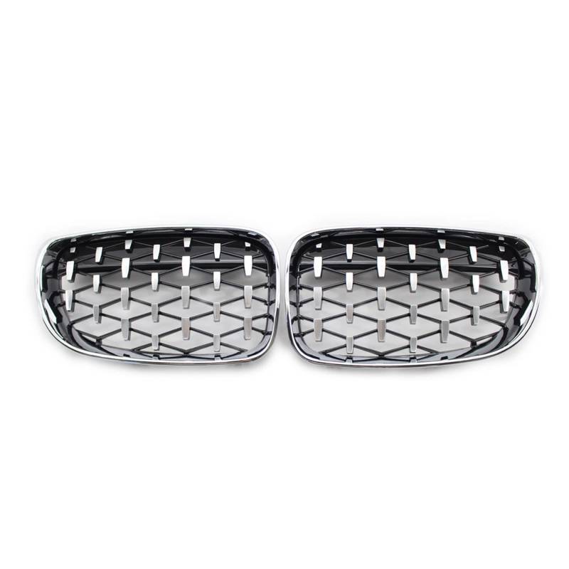 Car Diamond Grills Gloss Black Front Nierengrill Ersatz-Rennteile Kompatibel mit BMW 1er E81 E82 E87 E88 2007-2013(A) von GKALSUEGE