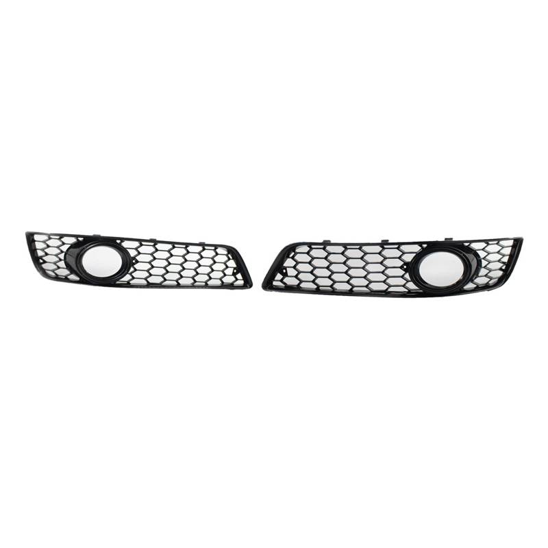 Chrom Schwarz Auto Front Nebelscheinwerfer Grill Abdeckung Trim Wabengrill Kompatibel Mit Audi A3 8P 2009-2013(Black) von GKALSUEGE