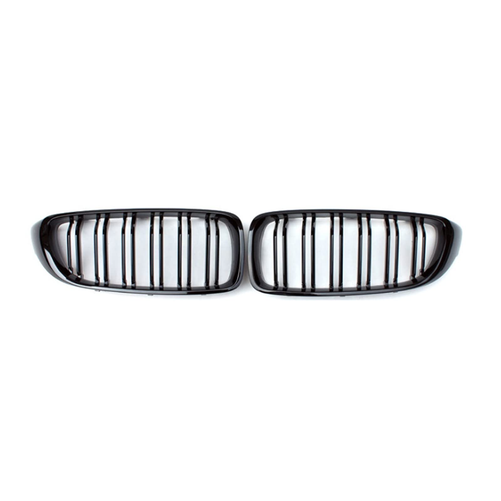 Frontgrill in Karbonfaserfarbe, Nierengrill-Ersatz, kompatibel mit BMW 4er F32 F33 F36 F80 F82, Doppellamelle, M4 Sport Style(Left) von GKALSUEGE