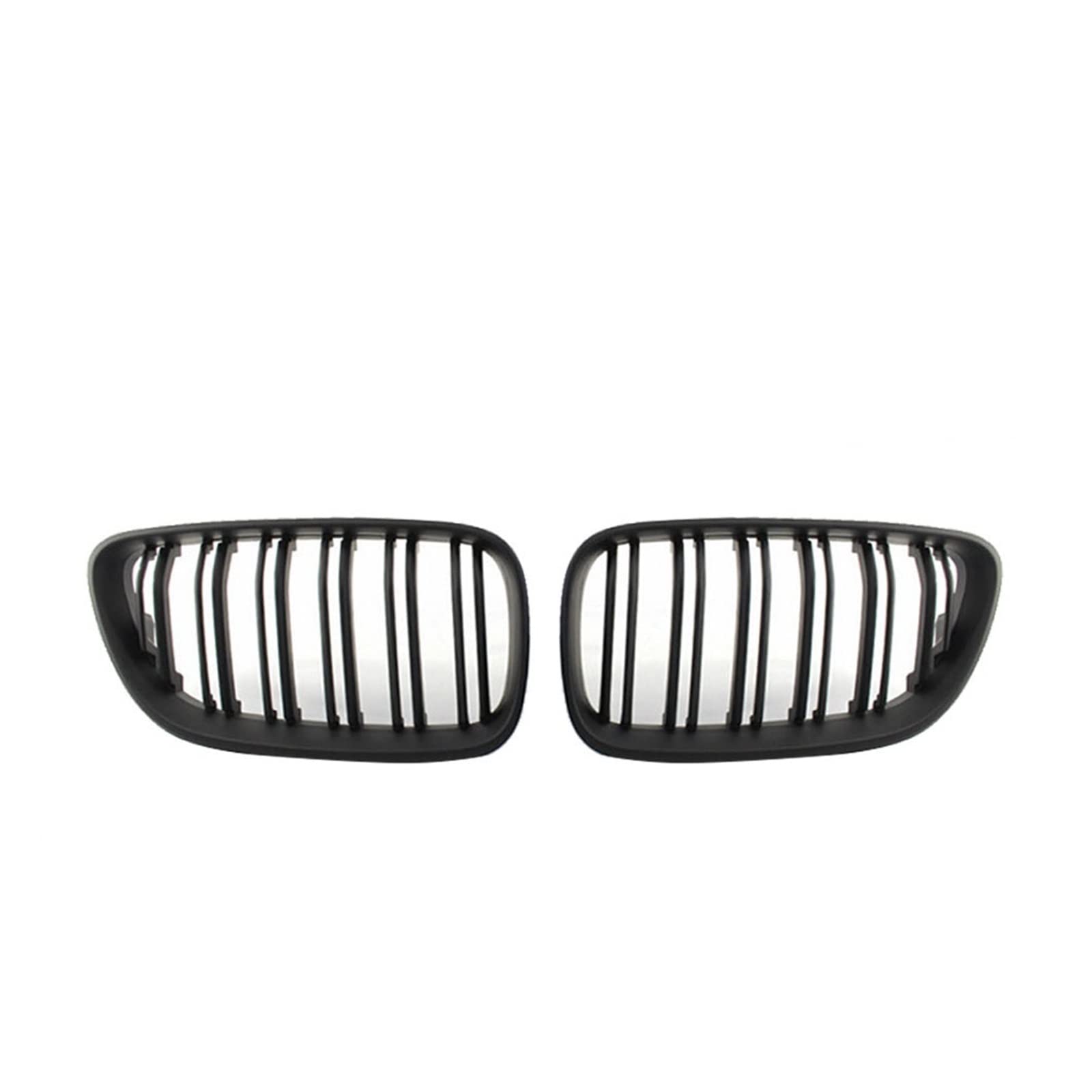 Geetha 2 Stück Nierengrill for die vordere Stoßstange, kompatibel mit BMW 2er-Serie F22 F23 F87 M2 14–21, Doppellinien-Lamellengrill, glänzend-Matte Schwarze Gitter(Matte Black) von GKALSUEGE
